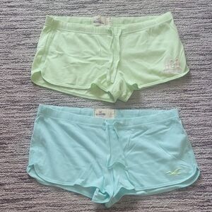 Hollister Mint and Aqua Shorts Duo